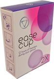 EaseCup 2 stuks menstruatiediscs - Transparant/Paars - Maat M