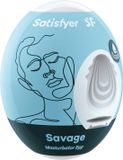 Satisfyer Masturbator Egg, verschillende structuren, hydro-actief TPE, geen glijmiddel nodig, voor eenmalig gebruik