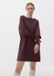 s.Oliver - Sweatjurk met geribde mouwen - Bordeaux - Maat 42