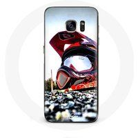 Maniacase Hoesje voor Samsung Galaxy S6 MotoCross Helm