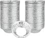 Moule à tartelette - Set van 200 - Plateau in aluminiumfolie - Wegwerp aluminium bakje met ronde deksel