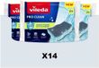 Vileda Schuursponsen Pro Clean Viscose - 14 x 2 stuks