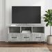 Maison Exclusive - Meuble TV couleur béton, 102 x 34,5 x 50 cm, en panneau de fibres de bois