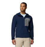 Columbia Heren Tall Heights 3 Softshell jas met capuchon, Collegiate Navy/City Grey, L