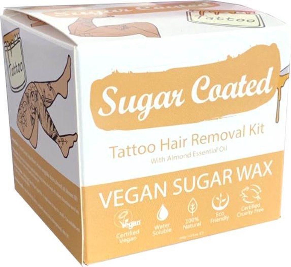 Sugar Coated Tattoo Hair Removal Kit - 5060201410133