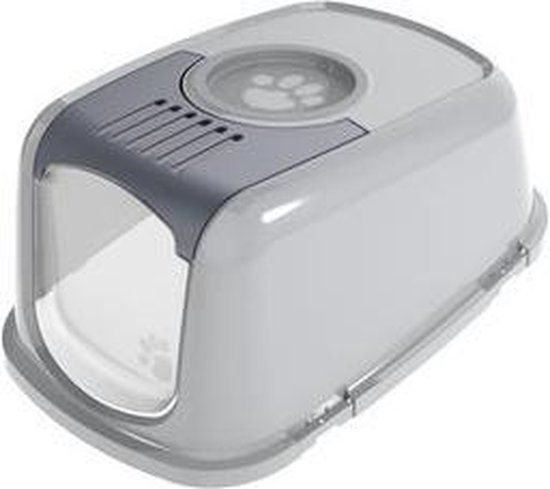 PeeWee EcoDome - Kap - Grijs - Gesloten kattenbak