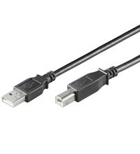 Wentronic USB AB 300 HiSpeed - USB-kabel - 3m - Zwart
