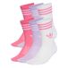 adidas Originals 3-Stripes sokken met logo - roze/wit (set van 6)