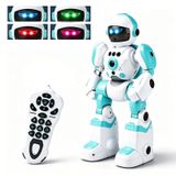 Robot enfant interactif intelligent, télécommande avec programmation, enregistrement, danse, lumières colorées, jouet éducatif