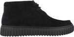 Clarks Torhill High suède bottines à lacets avec semelle à crampons - noir
