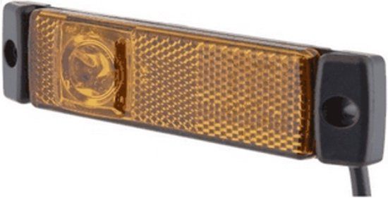 Hella Markeringslamp led - 24V - oranje - 130 x 32 mm - schroefaansluiting
