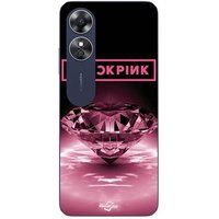 Maniacase Etui Oppo A17 blackpink ruit zwart roze