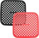 Tapis de friteuse à air en silicone - Lot de 2 - Revêtement antiadhésif réutilisable - Tapis de friteuse à air - Taille 20 cm