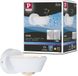 Paulmann LED-wandlamp Sabik IP44 2700K 570lm / 360lm 230V 9W / 4,5W dimbaar Wit mat