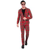 Widmann W WIDMANN MILANO Trendy kostuum - Tartan patroon - jas en broek - Showman, Schotland, disco-feest, casino