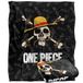 One Piece JOLLY ROGER LOGO Silky Touch Super zachte plaid 152 x 127 cm