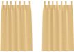 vidaXL Blackout Gordijnen met Ringen 2 st Beige 175 x 140 cm Polyester