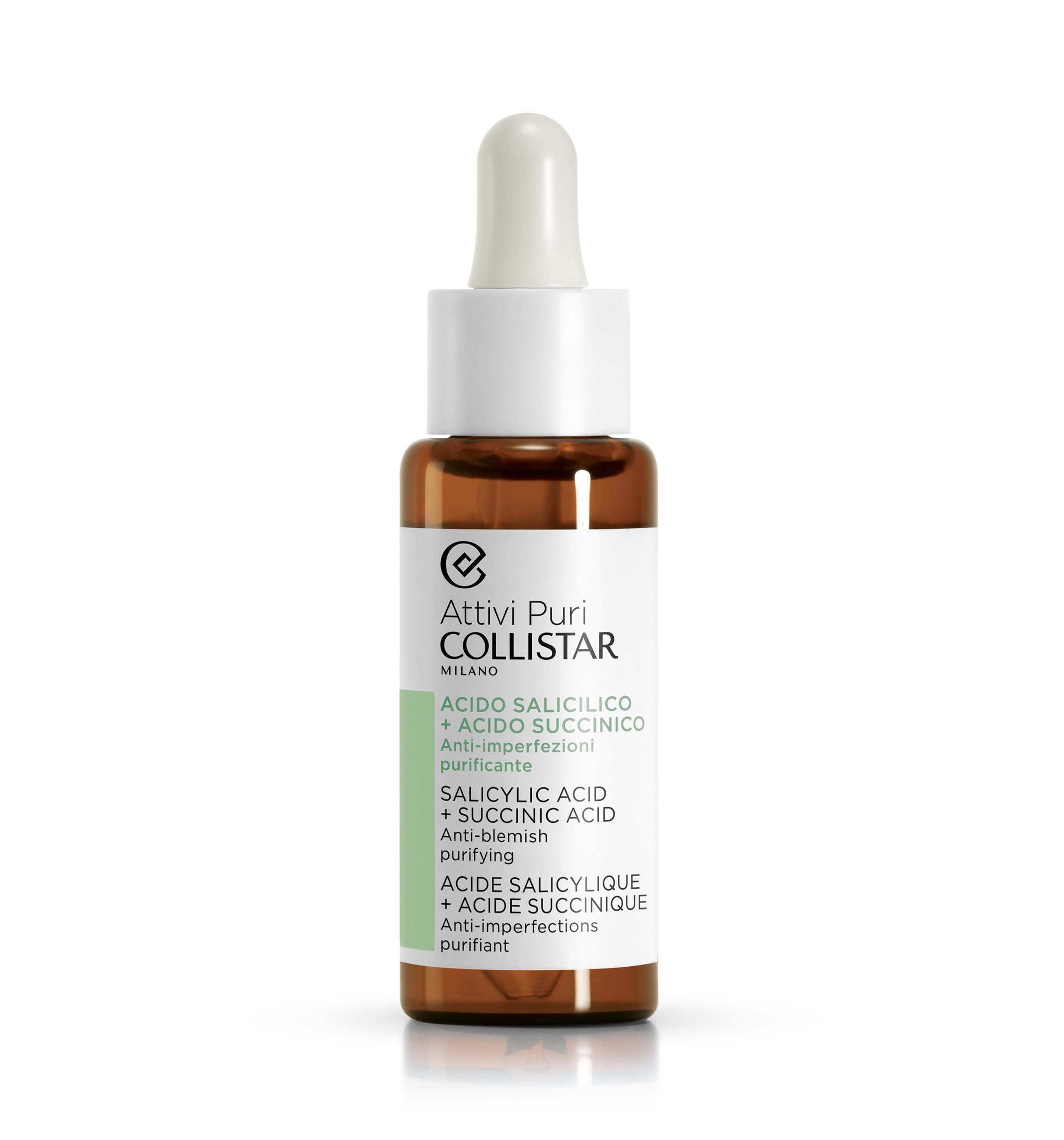 Collistar Salicylic Acid + Succinic Acid Anti-Blemish Purifying Face Serum 30ml