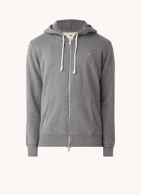 Levi's Sweatvest met logo en steekzakken