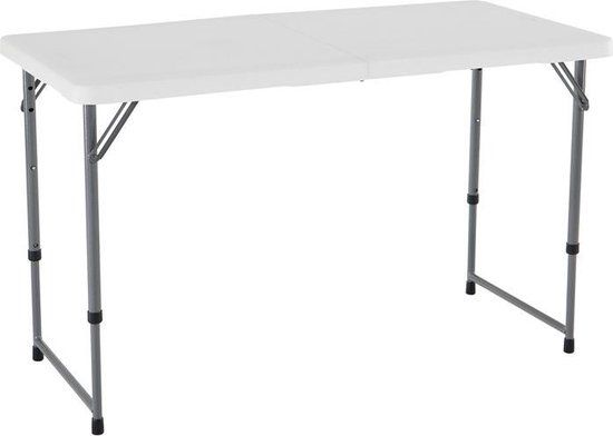 Lifetime Kevin Folding Table - White Granite - 122x61x91 cm