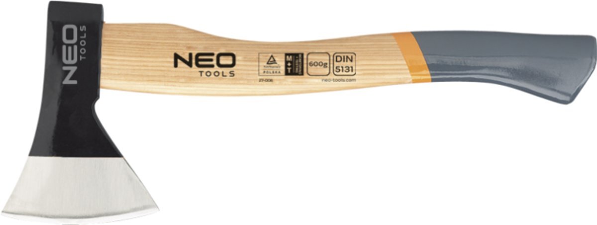 Neo Tools Keukenbijl 800gr, Usa Hickory, Din 5131