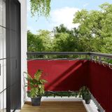 vidaXL - Balkonscherm - Rood - 75x700 cm - 100% Polyester - Oxford