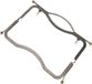 OEM Bol Metalen Frames voor Portemonnee Kiss Lock - Vierkant IJzeren Handvat 30x12 cm DIY Tas Accessoires