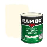 Rambo Schuur Tuinhuis pantserbeits zijdeglans dekkend RAL 9010 750 ml
