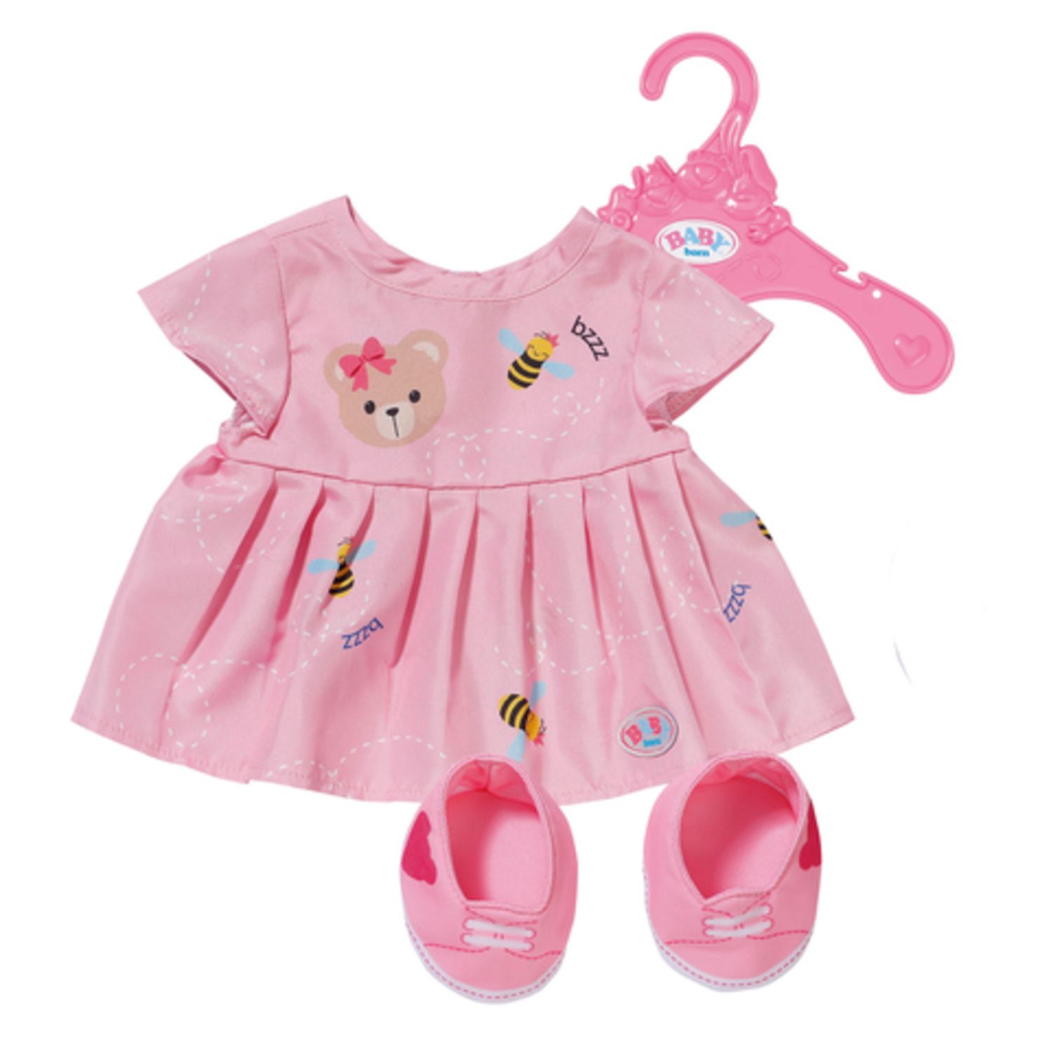 BABY born Beer Jurk en outfit - 43 cm - Roze