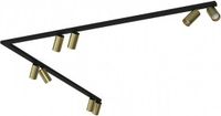 Nowodvorski Railsysteem Mono bocht 8 lichts 2x 150 cm zwart - goud