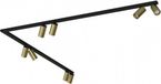 Nowodvorski Railsysteem Mono bocht 8 lichts 2x 150 cm zwart - goud