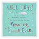 Clintons: Tekst Op Aqua, Gefeliciteerd Kaart, 159x159mm