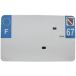 Blanco Bandeau de plaque d'immatriculation en PVC Top Plaq 67