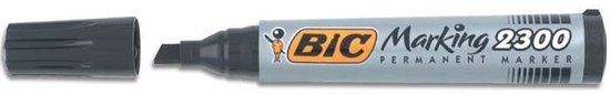 BIC 2300 Ecolutions permanente marker zwart (3,7-5,5 mm beitel)
