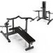Banc de musculation avec rack - Station de musculation - 400 kg - Banc incliné - Noir