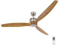 Lucci Air Plafondventilator Akmani RVS - Teak Ø 142cm
