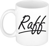 Bellatio Decorations Raff Naam koffiemok - wit