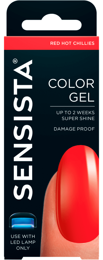 Sensationail Sensista Color Gel Red Hot Chillies - 8717591566595