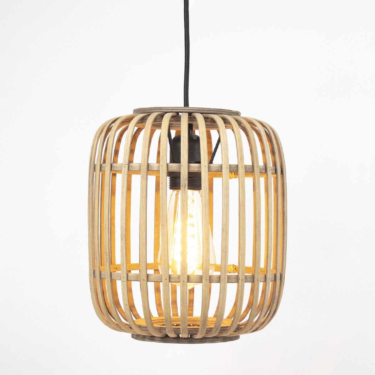 Block Lighting BV Block Ibiza - Hanglamp - Rattan - Ø22cm