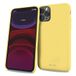 i-Paint Beschermhoes voor iPhone 11 Pro 5,8 inch (12,7 cm) van gele siliconen met microvezelvoering, Solid Case Yellow