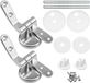 Memory Online Limited B.V. Charnières de remplacement pour abattant de WC, en alliage de zinc, pour bois, résine, MDF, matériel de fixation inclus