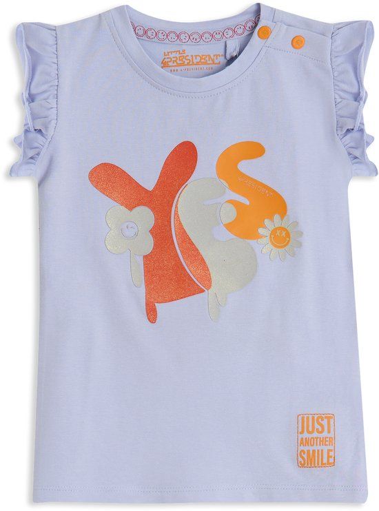4PRESIDENT T-shirt meisjes - Baby Lavender - Maat 74