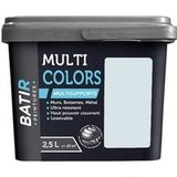 Peintures Bâtir Multi Colors Mat Poudré Bleu Granite 2,5 L