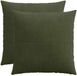 vidaXL Kussensloop 2 stuks ALMELO Groen 80 x 80 cm corduroy