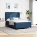 Maison Exclusive - Lit boxspring avec matelas et tête de lit, bleu, 140 x 190 cm, tissu