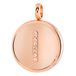Lucardi Dames Gerecycled just.d stalen hanger roseplated letter kristal - Hanger - Staal - Rosékleurig