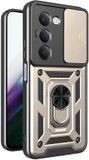 Techsuit Hoesje geschikt voor Xiaomi Redmi 15 - Camshield Back Cover - Goud