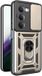 Techsuit Hoesje geschikt voor Xiaomi Redmi 15 - Camshield Back Cover - Goud
