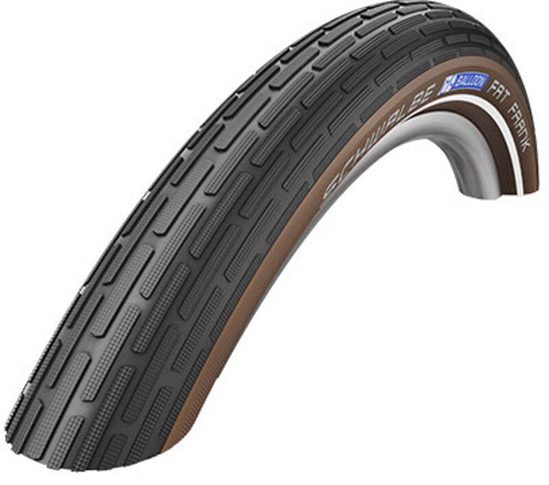 SCHWALBE Fat Frank Clincher Tyre - 28x2.00" - Active K-Guard - Reflex - Black/Brown