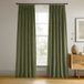HPD Half Price Drapes Fluwelen verduisterende gordijnen/gordijnen - 120 inch lang 1 paneel verduisteringsgordijn handtekening geplooid voor woonkamer en slaapkamer - 25W x 120L, jagergroen
